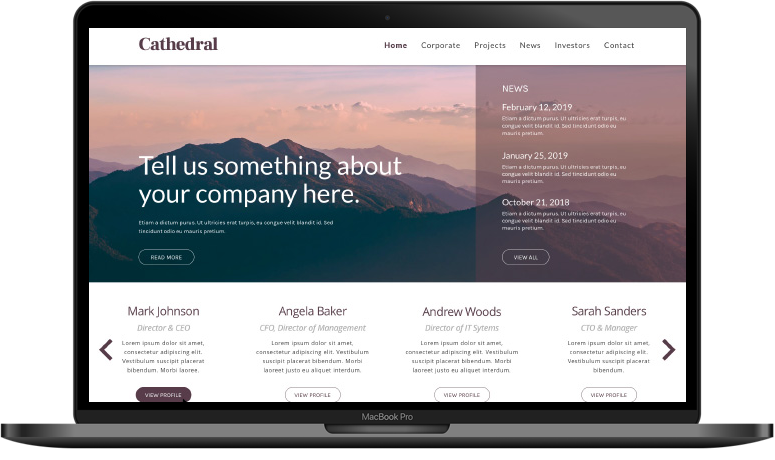 Template Cathedral Desktop